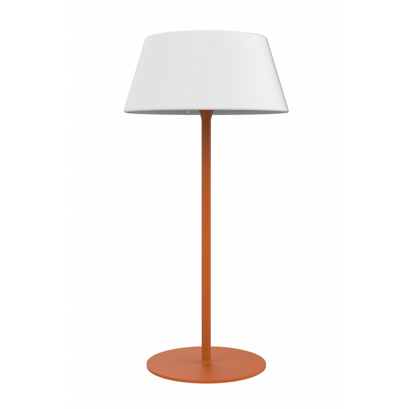 Unilux LOOMPA tr&aring;dl&oslash;s bordlampe orange med hvid sk&aelig;rm