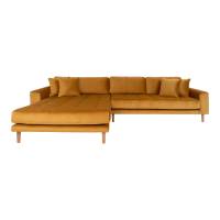 Lido loungesofa 290x170cm venstrevendt gul