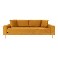 Lido 3 personers loungesofa 210x93x76cm gul