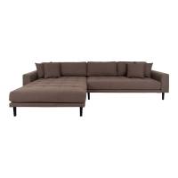 Lido loungesofa 290x170cm venstrevendt brun