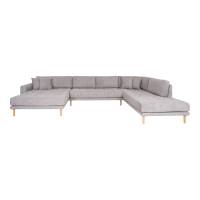 Lido U-Sofa 370x220cm venstrevendt gr&aring;