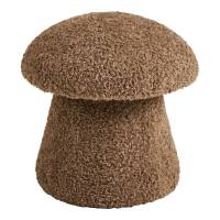 Enna puf &Oslash;45cm imiteret pels brun