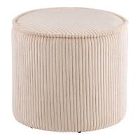 Taupo puf &Oslash;40cm i beige fl&oslash;jl