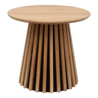 Osaka hj&oslash;rnebord &Oslash;50cm h&oslash;jde 45cm MDF i natur egefiner
