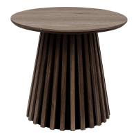Osaka hj&oslash;rnebord &Oslash;50cm h&oslash;jde 45cm MDF i smoked egefiner