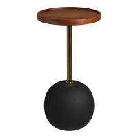 Sirone hj&oslash;rnebord &Oslash;30cm h&oslash;jde 56cm st&aring;l og mangotr&aelig;