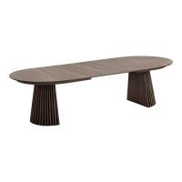 Osaka spisebord med 2 till&aelig;gsplader 200/250/300x120cm smoked eg