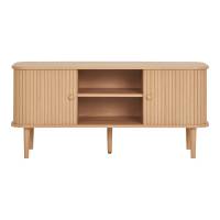Nikko TV-b&aelig;nk med skydel&aring;ger og hylde 113x40cm i fyrretr&aelig;