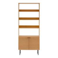 Kyoto reol med  2 l&aring;ger og 4 hylder egefiner