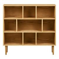 Oshawa bogreol med 9 rum i eg