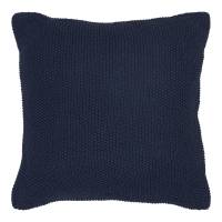 House Nordic Santos pude 45x45 cm i genanvendt bomuld m&oslash;rkebl&aring;