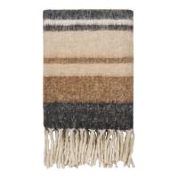 Carmel plaid 130x170cm 52% uld, 48% polyester sort og brun