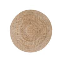 Bombay gulvt&aelig;ppe &Oslash;90cm i flettet jute naturfarvet