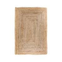Bombay gulvt&aelig;ppe 60x90cm i flettet jute naturfarvet