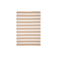 Pina gulvt&aelig;ppe 140x200cm 100% genanvendt plast beige og hvid