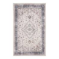 Havana d&oslash;rm&aring;tte 50x80cm i 100% polyester hvid/beige/st&oslash;vet bl&aring;
