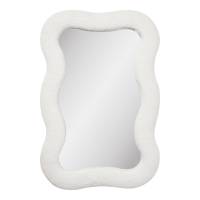 Bosaro spejl 80x54cm med hvid teddy ramme