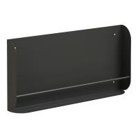 Volterra v&aelig;ghylde i metal 60x30cm m&oslash;rkegr&aring;