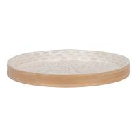 House Nordic bakke i Bambus, MDF, Capiz &Oslash;40cm beige