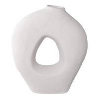 House Nordic vase i keramik 24x10,5x27,8cm hvid