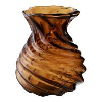 House Nordic glasvase mundbl&aelig;st &Oslash;16x18,5cm smoked brun
