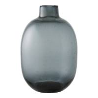 Vase i glas &Oslash;23x35cm smoked sort