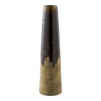 Vase i keramik &Oslash;12,5x48cm brun