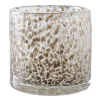 House Nordic glas lysestage &Oslash;12x12cm brun