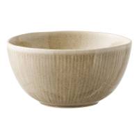 Viola sk&aring;l i keramik &Oslash;14,5x7cm beige, s&aelig;t a 4 stk