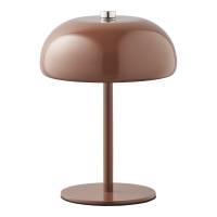 Margate genopladelig bordlampe &Oslash;16cm i metal brun