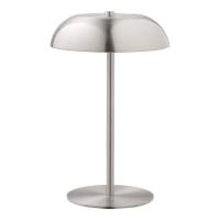 Fenwick bordlampe &Oslash;18cm genopladelig metal s&oslash;lv