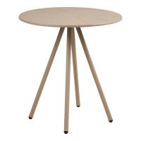 Barletta caf&eacute;bord &Oslash;70cm i polypropylen og st&aring;l taupe