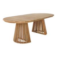 Berja spisebord 200x100cm i naturfarvet teak