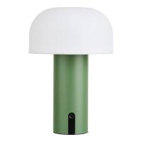 Soham LED genopladelig bordlampe &Oslash;15cm hvid og gr&oslash;n