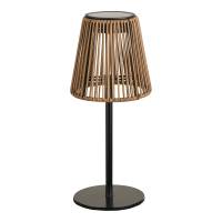 Salford bordlampe genopladelig &Oslash;13,5cm brun og sort