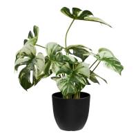 Monstera kunstig plante h&oslash;jde 43 cm gr&oslash;n
