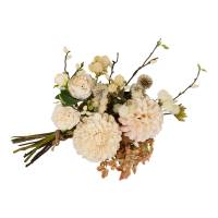 Caff&egrave; Latte buket kunstige blomster mix