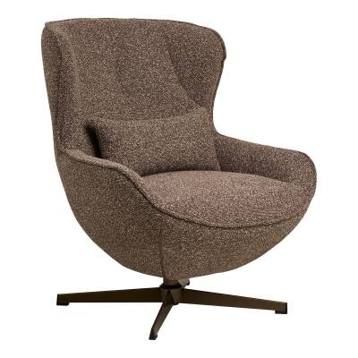 Blenheim loungestol med drejefod i polyester brun