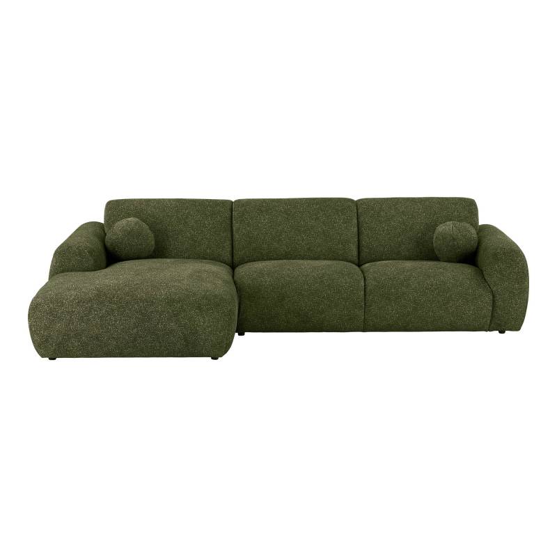Clyde loungesofa venstrevendt 100% polyester olivengr&oslash;n