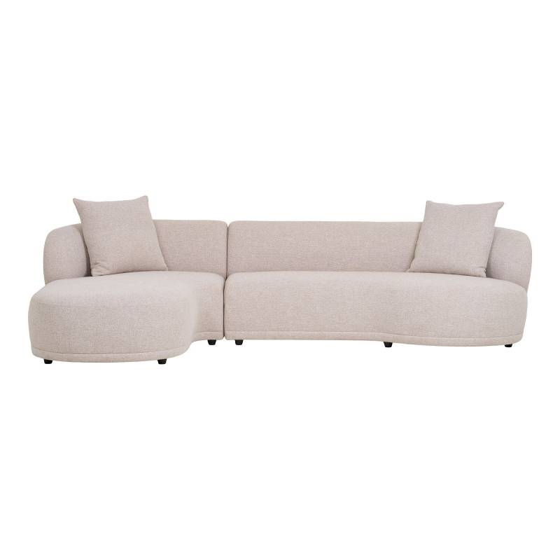 Kingston loungesofa 294x175x69cm venstrevendt natur