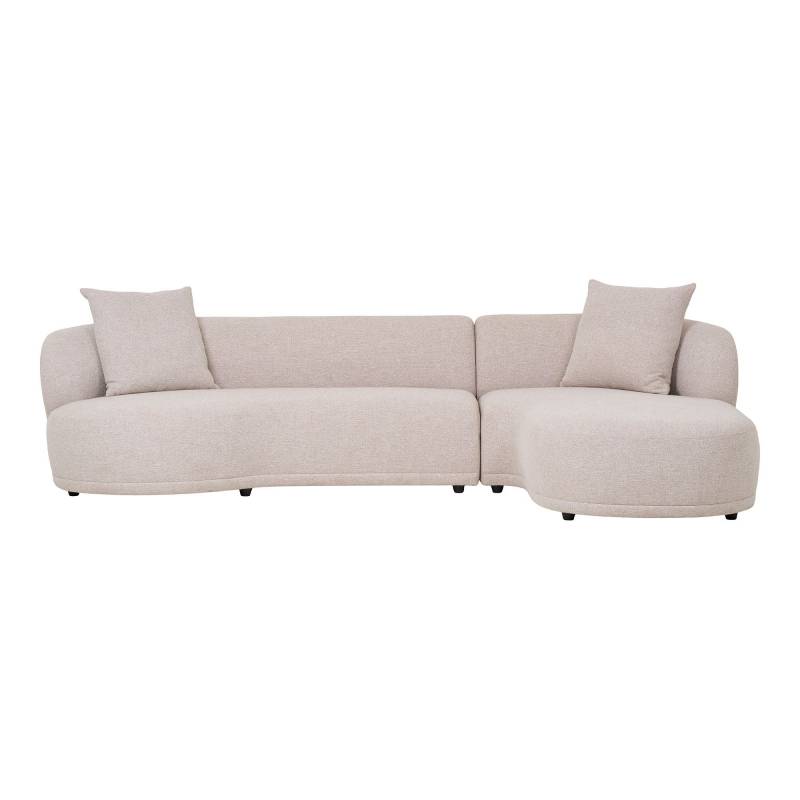Kingston loungesofa 294x175x69cm h&oslash;jrevendt natur