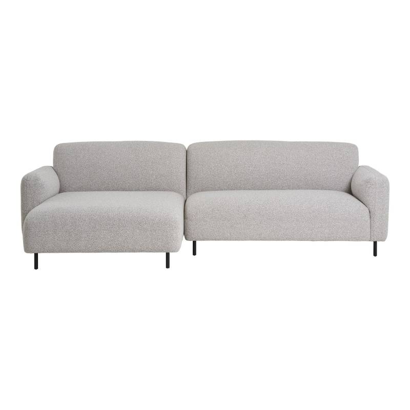 Salvador loungesofa 265x150cm venstrevendt boucl&eacute;stof gr&aring;