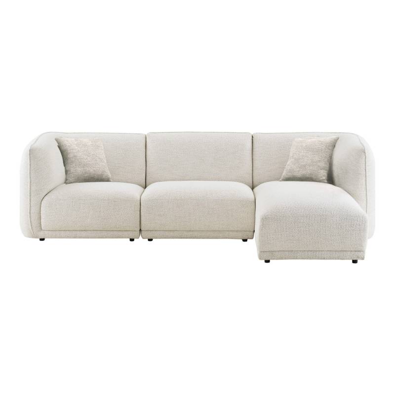 Noor loungesofa h&oslash;jrevendt 100% polyester off-white