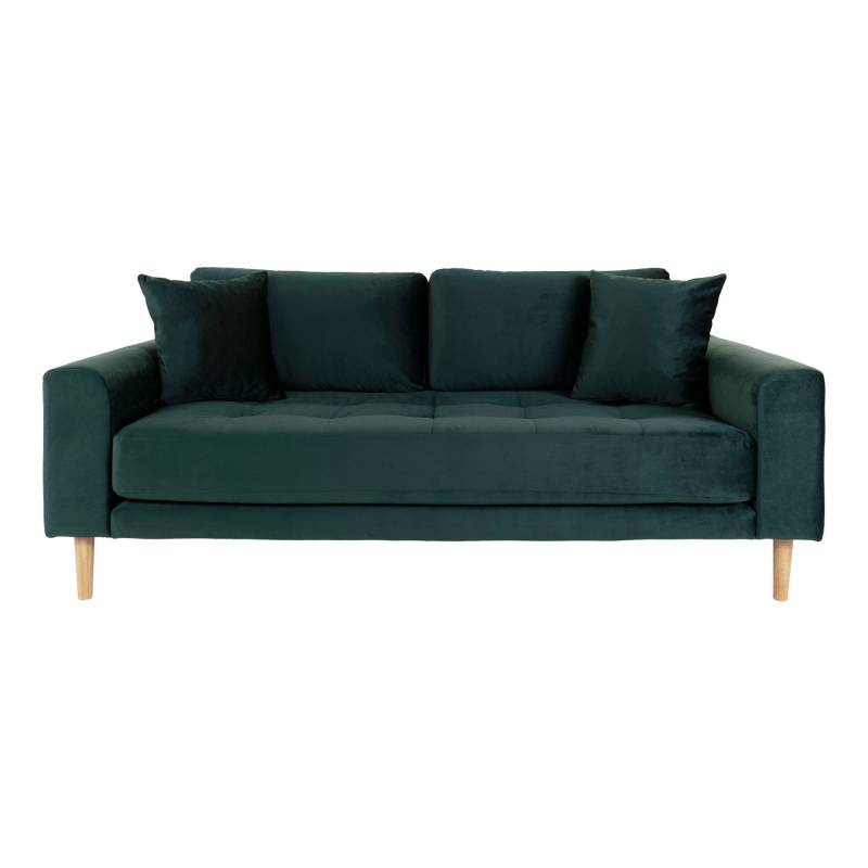 Lido 2,5 personers loungesofa 180x93x76cm velour gr&oslash;n