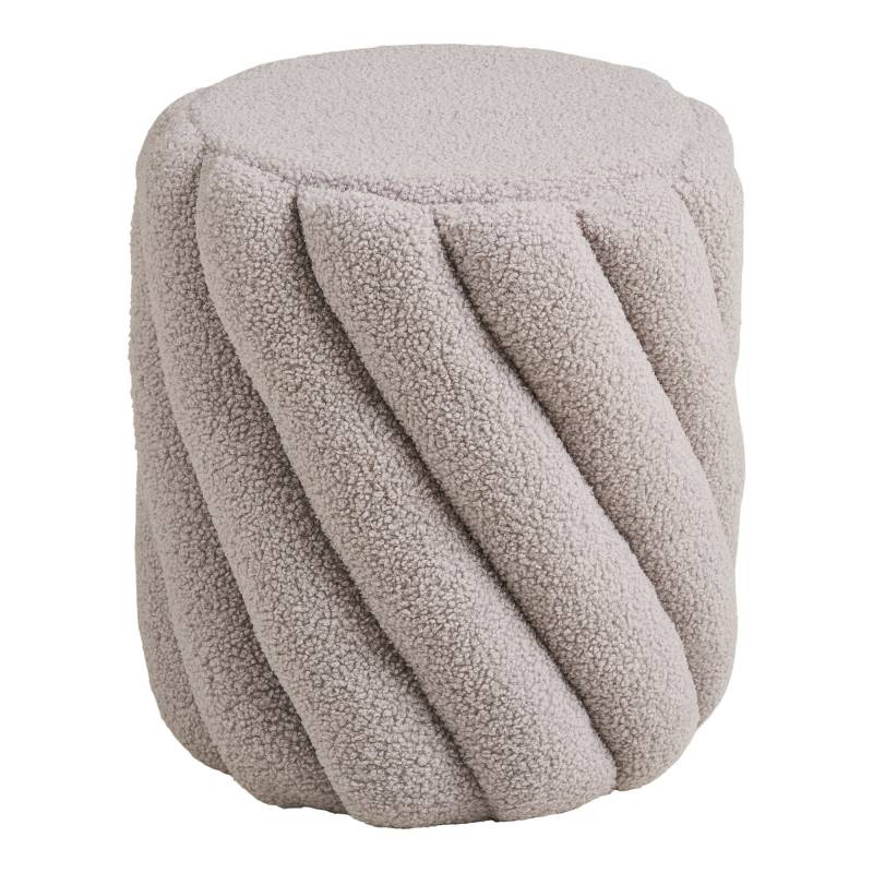 Sana puf &Oslash;38cm bamse polyester stof gr&aring;