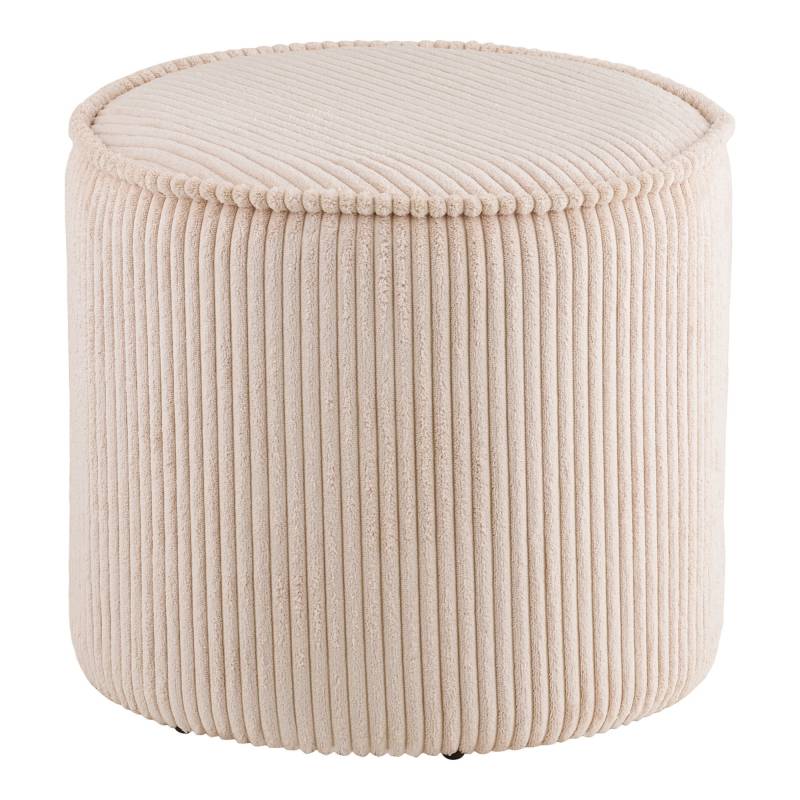 Taupo puf &Oslash;40cm i beige fl&oslash;jl