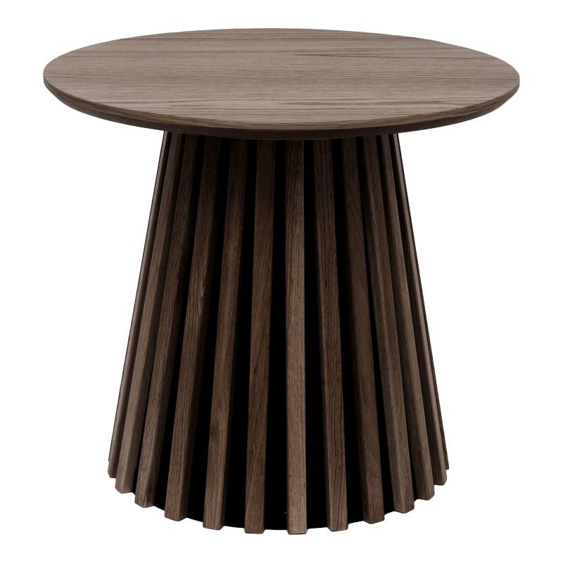 Osaka hj&oslash;rnebord &Oslash;50cm h&oslash;jde 45cm MDF i smoked egefiner