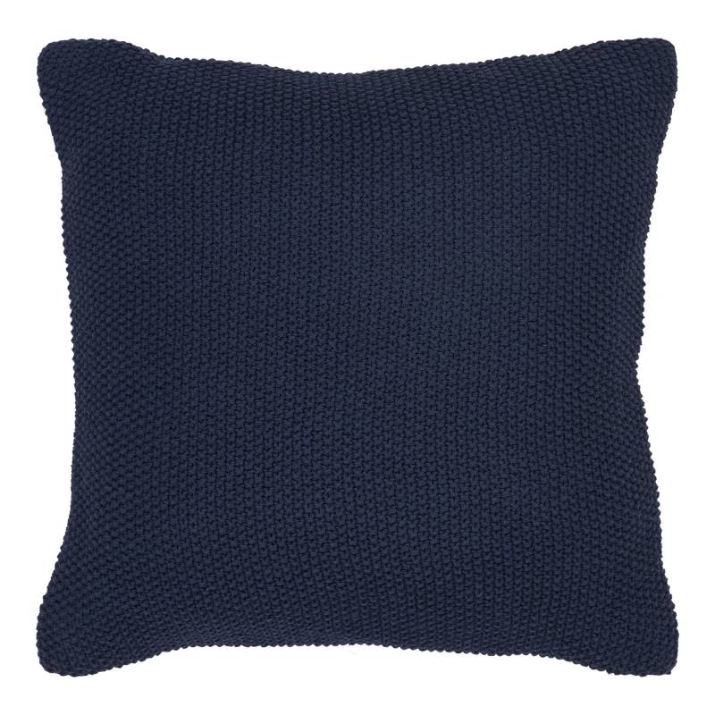 House Nordic Santos pude 45x45 cm i genanvendt bomuld m&oslash;rkebl&aring;