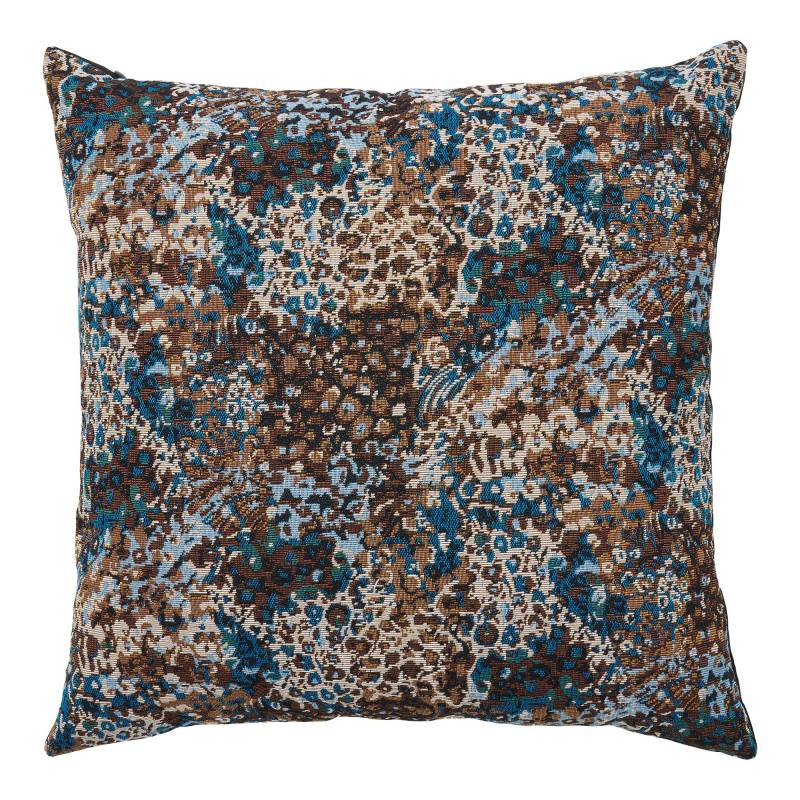 House Nordic Blossom pude 45x45 cm bl&aring;/brun mix