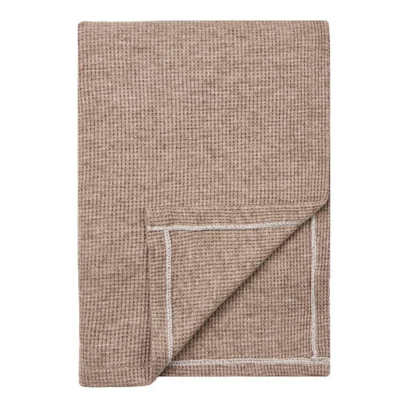 Puno plaid 130x156 cm taupe